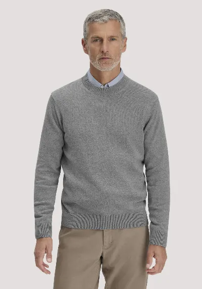 hessnatur hessnatur Herren Strick Pullover Regular aus Bio-Baumwolle