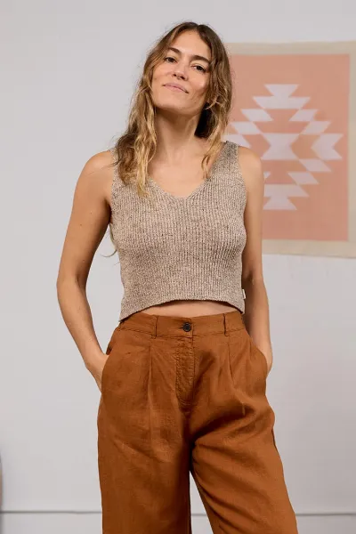 TWOTHIRDS TWOTHIRDS Damen vegan Oberteil Makawao Melange