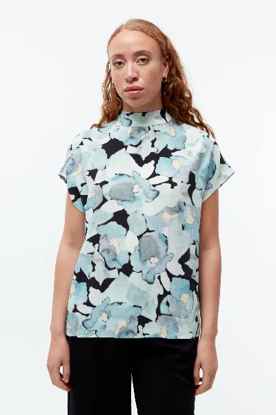 Givn Bluse GBLetizia Print Blau