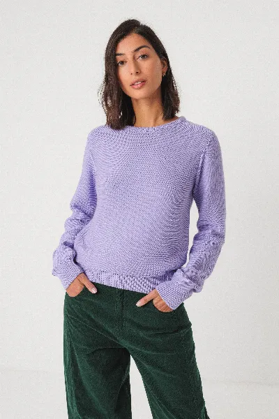 SKFK SKFK Damen vegan Pullover Iradi Violett