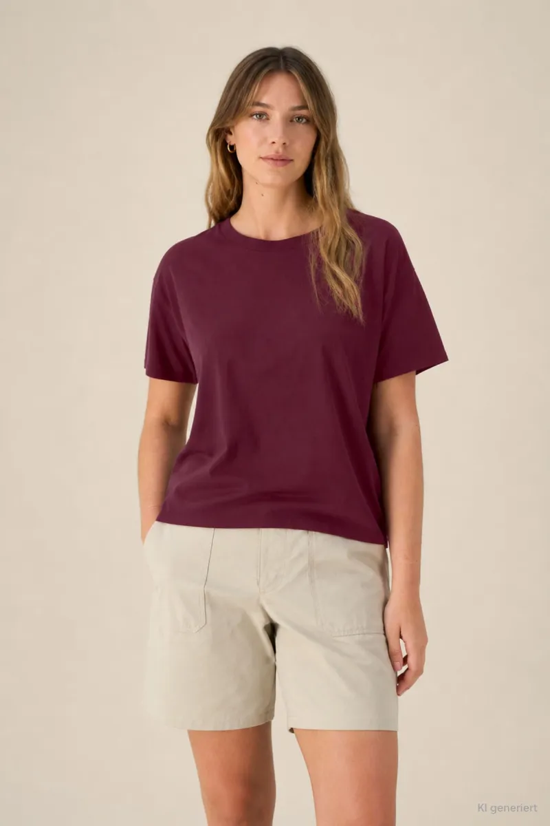 LOVECO Basic T-Shirt Etta Modal