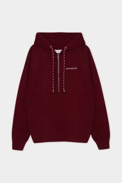 HAFENDIEB Hafendieb Damen vegan Ziphood Logo Stick Burgunderrot