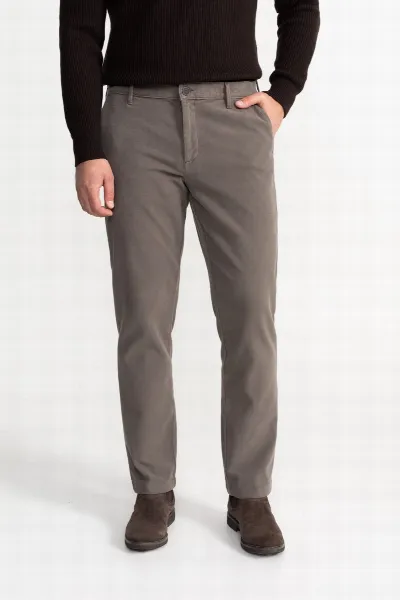 De IONESCU De IONESCU Herren vegan Hose Azuga Taupe