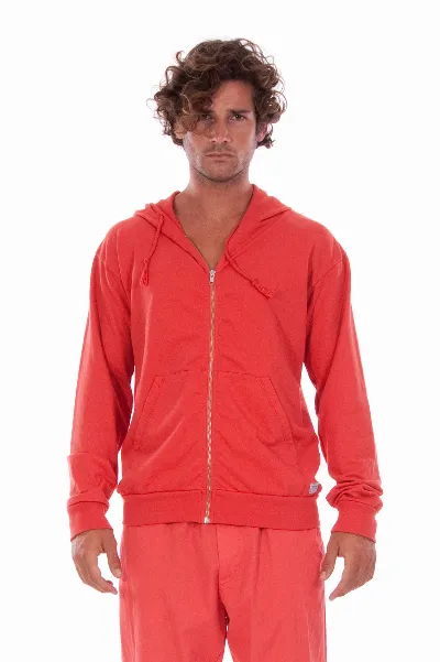 RAVENS VIEW IBIZA RAVENS VIEW IBIZA Herren vegan Hoodie Zip Ibiza Candy Red