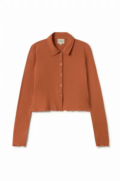 TWOTHIRDS TWOTHIRDS Damen vegan Hemd Clonea Umber Brown