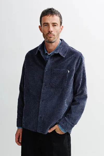 Rotholz Rotholz Herren vegan Hemd Aus Cord Asch