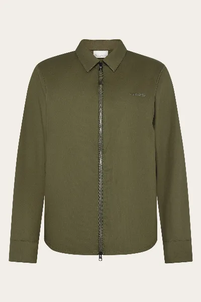 KnowledgeCotton Apparel KnowledgeCotton Apparel Damen vegan Ãœberhemd Damen Vent Ripstop 90 Burned Olive