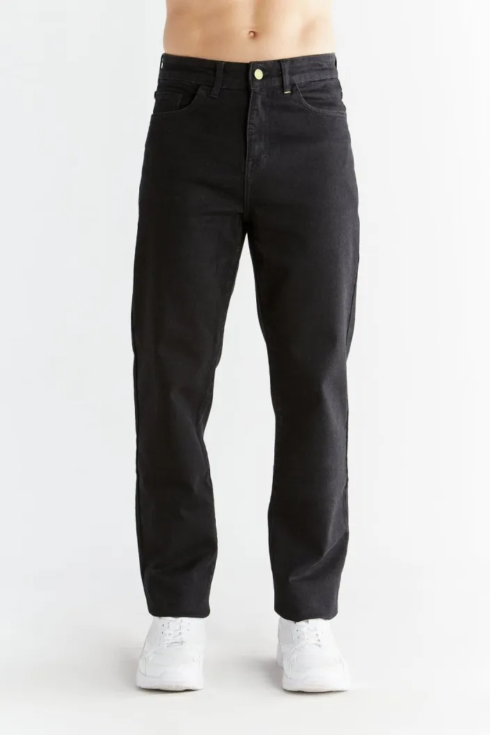 Evermind Evermind Herren vegan Jeans Regular Fit Coal