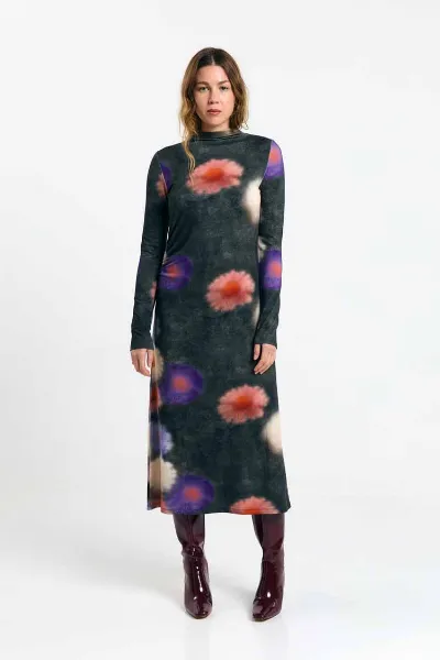 SUITE13LAB SUITE13LAB Damen vegan Kleid Selmes Print Blossom