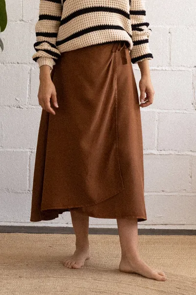 TWOTHIRDS TWOTHIRDS Damen vegan Rock Angoche Altgold