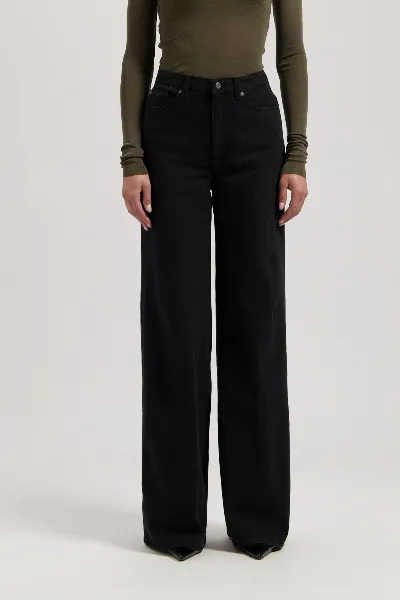 MUD Jeans MUD Jeans Damen vegan Jeans Hohe Lose Sara Nero Nero