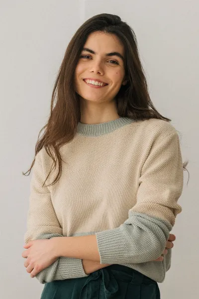 TWOTHIRDS TWOTHIRDS Damen vegan Pullover Saetia Pale Aqua