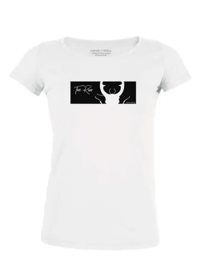 Human Family Human Family T-Shirt - Damen - Amorous Time runs - white