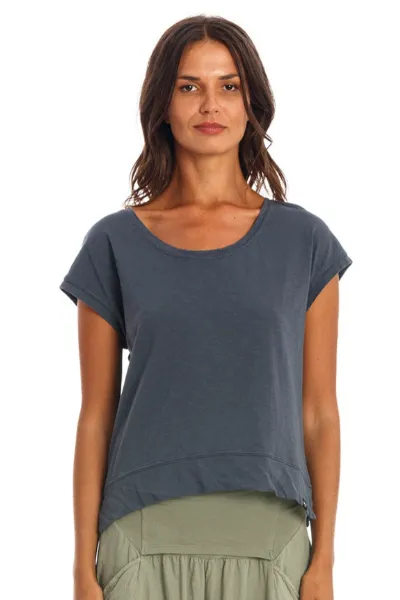 RAVENS VIEW IBIZA RAVENS VIEW IBIZA Damen vegan T-Shirt Ivy Lava Blau