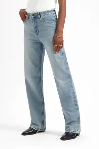 Kuyichi Kuyichi Damen vegan Jeans Loose Straight Izabella Vintage Blau