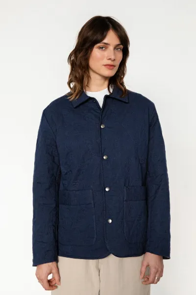 Rotholz Rotholz Damen vegan Jacke Steppdecke Dunkelblau