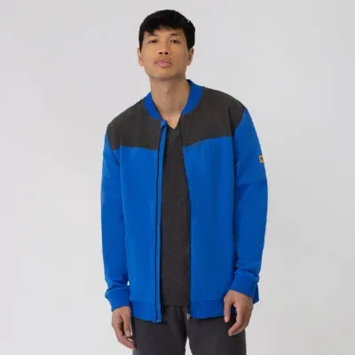 TAO Sportswear TAO Sportswear Bequeme Herren Freizeitjacke aus Bio-Baumwolle EMIL mit farblichen Akzent