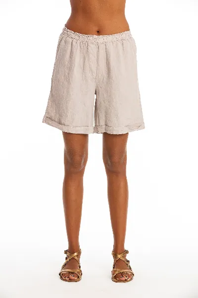 RAVENS VIEW IBIZA RAVENS VIEW IBIZA Damen vegan Lange Shorts Creta Stone Grau