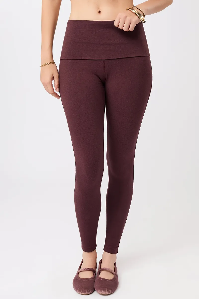 mandala MANDALA Damen vegan Leggings Rolldown Ruby