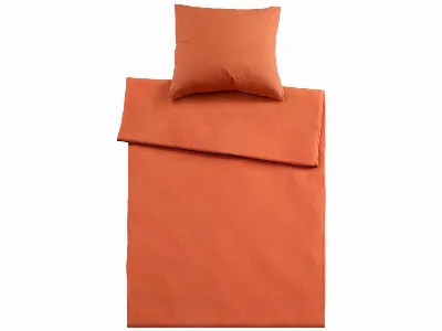  Bettwäsche Single Jersey aus Bio-Baumwolle 80 x 80 cm,/135 x 200 cm, chili