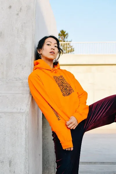 Plant Faced Clothing Plant Faced Clothing Damen vegan Illusions Hoodie Stop Eating Animals