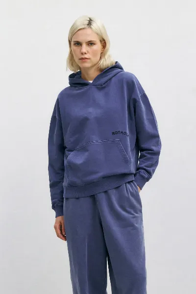Rotholz Rotholz Damen vegan Hoodie Logo Washed