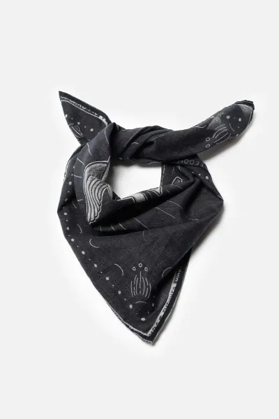 Nudie Jeans Bandana Ingrid Counterpoints Schwarz