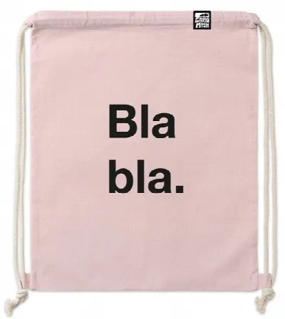 Gary Mash GARY MASH Gym Bag Bla bla. aus extra robuster Biobaumwolle