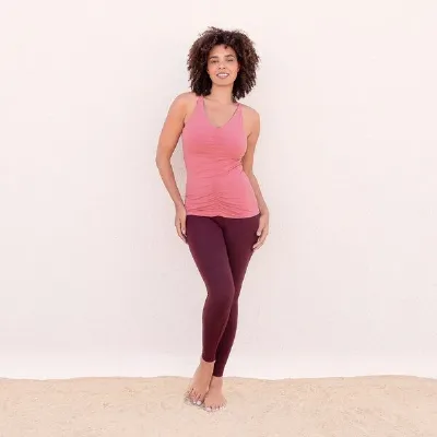 Jaya Jaya NICOLE - Damen - Top für Yoga aus Biobaumwolle mit besonderer Rückenpartie