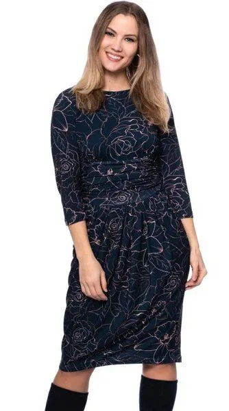 Ingoria Ingoria LAILA Figurfreundliches Etui-Kleid mit Tulpenrock