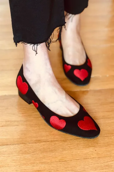 Momoc Momoc Damen vegan Wohnungen Rotes Herz