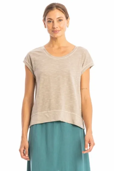 RAVENS VIEW IBIZA RAVENS VIEW IBIZA Damen vegan Top Efeu Esche Stein