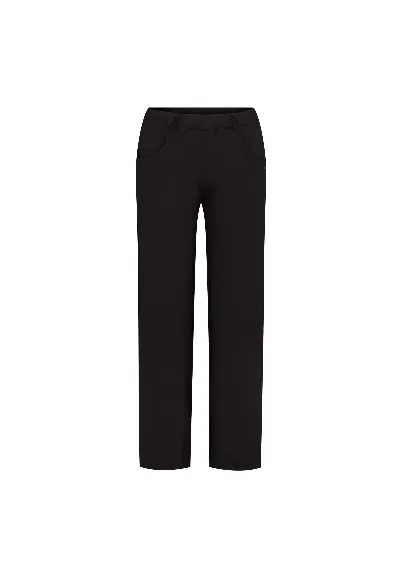 LAURIE LAURIE Damen vegan Hose Donna Loose Ml Schwarz Gebürstet