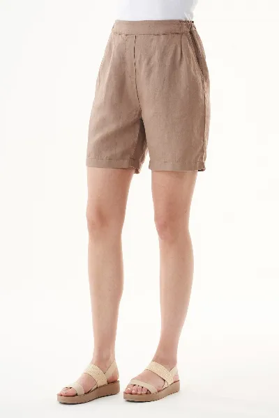 ORGANICATION ORGANICATION Damen vegan Kurze Hose Tief Taupebraun