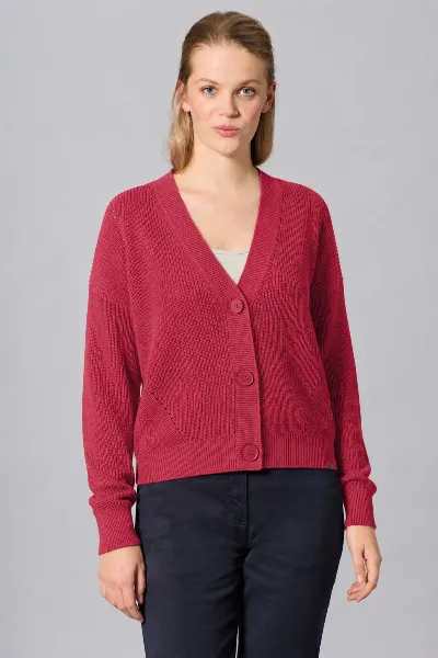 HempAge Hempage Damen vegan Strickjacke Timeless In Barolo