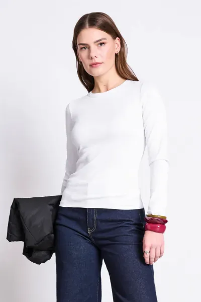 JAN N JUNE JAN 'N JUNE Damen vegan Longsleeve Rippstrick Rava