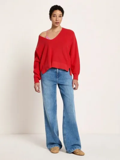 LANIUS LANIUS Pullover mit V-Ausschnitt