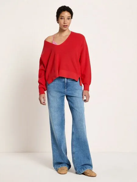 LANIUS LANIUS Pullover mit V-Ausschnitt