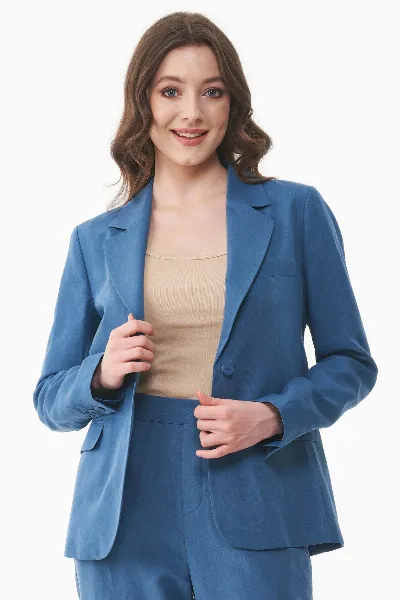 ORGANICATION ORGANICATION Damen vegan Blazer Hellmarine