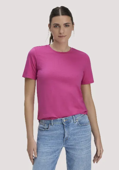 hessnatur hessnatur Damen T-Shirt Regular aus Regenerative Organic Cotton (ROC) - lila