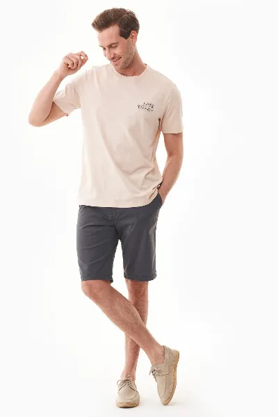 ORGANICATION ORGANICATION Herren vegan Shorts Slim Fit Chino Shorts Asphalt