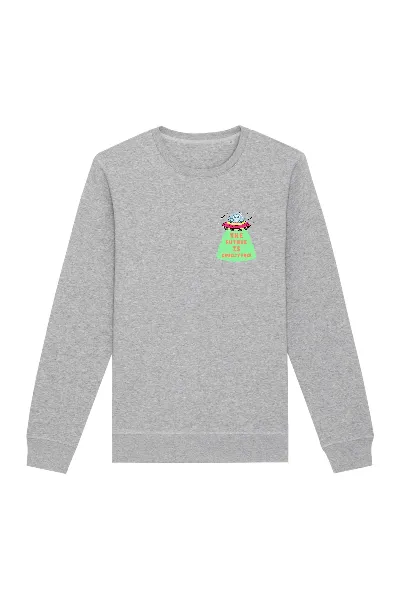 Oat Milk Club Oat Milk Club Damen vegan Sweatshirt The Future Is Cruelty Free Grau