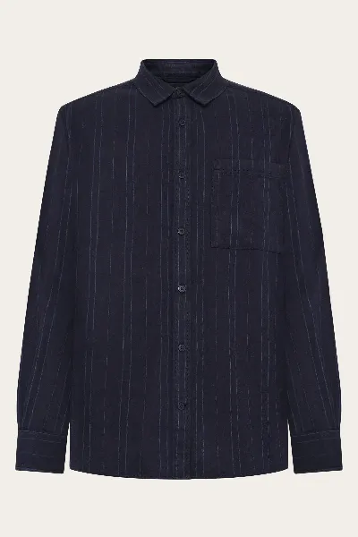 KnowledgeCotton Apparel KnowledgeCotton Apparel Herren vegan Hemd Regular Navy