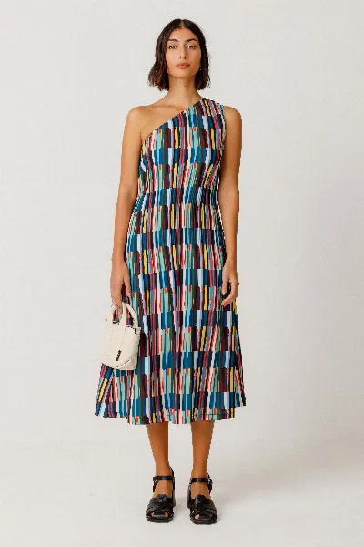SKFK SKFK Damen vegan Kleid Eder Mehrfarbig