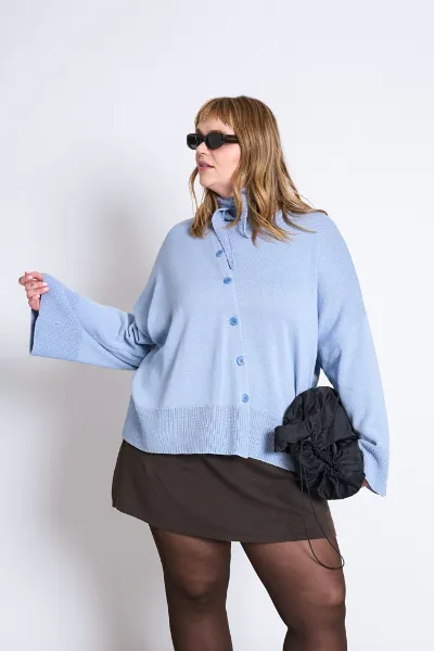 JAN 'N JUNE Strickjacke Pebble Hellblau