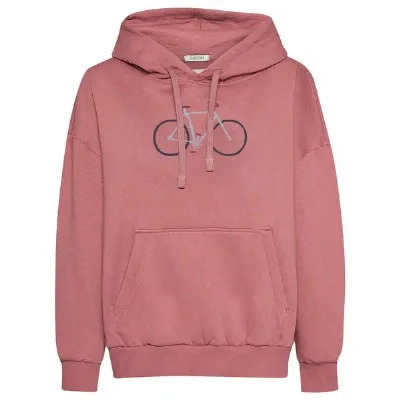 GreenBomb GREENBOMB Hoodie Mello Bike Handdrawn Dark Rose