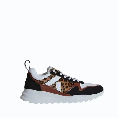 Ashoka Paris Ashoka Paris Lewis Running-Sneaker Leopard, Biobasiert & Recycelt