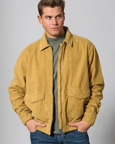 HempAge Hempage Herren Cord Jacke gefüttert Hanf/Bio-Baumwolle