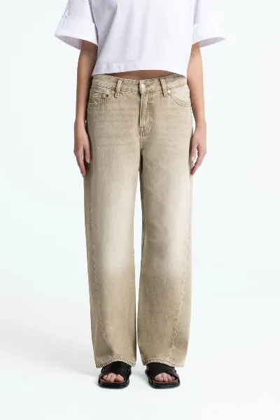 Kings of Indigo Jeans Joan Twist Retro Beige Worn