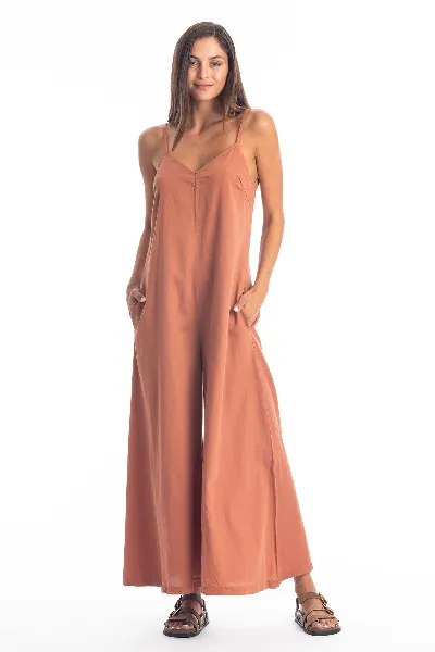 RAVENS VIEW IBIZA RAVENS VIEW IBIZA Damen vegan Jumpsuit Kiera Bronze